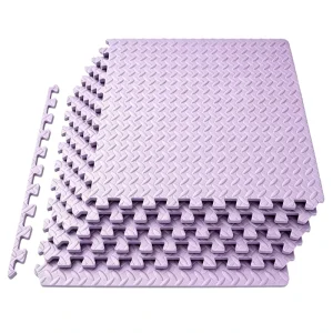 Premium Lavender EVA Gym Mat Gym Floor Mats High Density Interlocking Mat Puzzle Mats Custom Color Durable