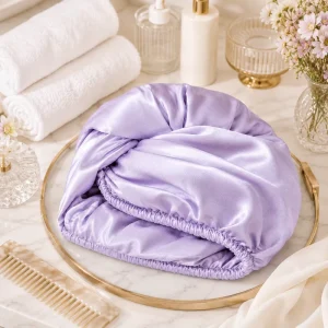 Premium Low Lint Breathable Thickened 25*70cm 110g Hair Towel Turban for Ladies Shower and Facial Skincare Routine
