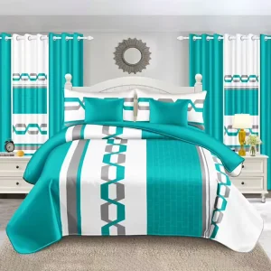 Premium Luxury Bedding Set 12 Pcs King Size Bedspread Set With Pillowcases and Curtains for Home Bedroom Factory