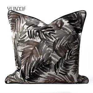 Premium Luxury Hotel Sofa Cushions and Room Pillows Soft Furniture with Geometric Pattern Pillow Covers