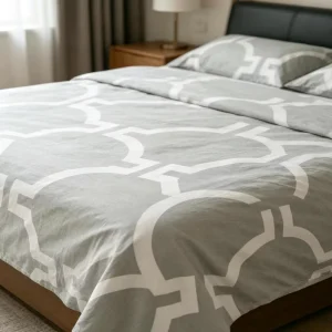 Premium Luxury Modern Home Waterproof 500TC Polyester King Size Flat Fitted Sheet Bedding Set All-Season