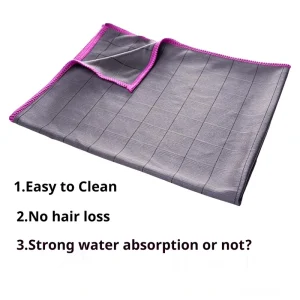 Premium Microfiber Carbon Fiber Car Cleaning Cloth 400gsm Super Absorbent Quick Dry Lint Free Towel for Glass & Screen Cleaning