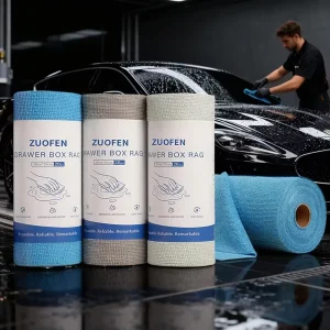 Premium Microfiber Roll Perforated Tear by Hand Kitchen Dish Towel High Water Absorbent Car Wash Cleaning Cloth