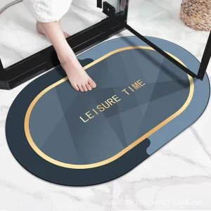 Premium Modern Quick Dry Bath Mat Non Slip Soft Absorbent Anti Skid Rubber Floor Rug Fast Drying