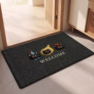Premium Nappa Leather Doormat Ultra Absorbent Non Slip Quick Dry Washable Entryway Dirt Trapper Heavy Duty Front Door Mat