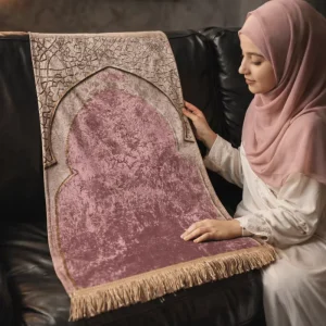 Premium Non Slip Polyester Home Padded Muslim Prayer Mat