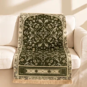 Premium Non Slip Washable Flannel Home Ramadan Islamic Prayer Rug