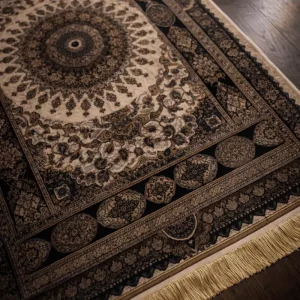 Premium Non Slip Washable Polyester Patterned Home Middle East Islamic Prayer Rug