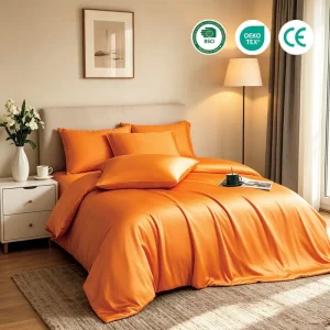 Premium Organic Bamboo Duvet Cover Set Luxury Soft Bedding King Size Eco Friendly Breathable Oeko Tex Certified
