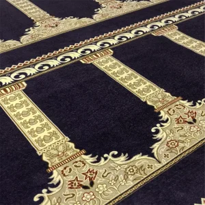 Premium Personalized Square Islamic Prayer Rug Polypropylene Fireproof Muslim Prayer Mat Sajadah for Home Islamic Wedding Gift