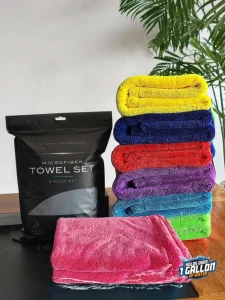 Premium Pink Microfiber Car Towel Absorbent No Lint No Scratch Car Detailing Drying Cloth for Auto Washing Polishing Maintenance