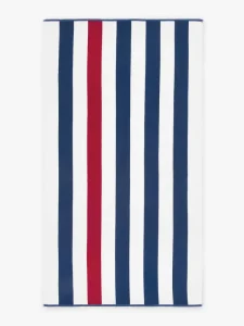 Premium Quality 100% Cotton Terry Bath Towel Ultra Soft Thick Printing Stripes Comfortable Pool Travel Outdoor Beach Towel