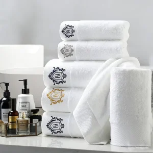 Premium Quality Hotel Towels 100% Cotton Plain Absorbent Terry Softest Bath Sheets for Hotel Bathroom