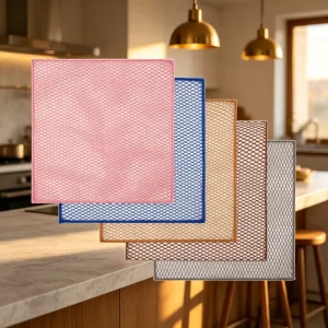 Premium Quality Mesh Towel Super Lint Free Household Dusting Quick Dry Dishwashing Cloth for Kitchen