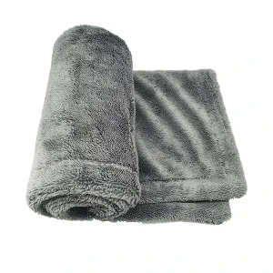 Premium Quality Microfiber Korean Large Twist Drying Car Cleaning Towel Absorbent Quick Dry Eco Friendly 50x80cm 1200gsm No Edge