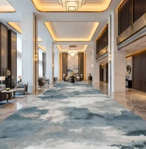 Premium Quality Nylon Tufted Hotel Room Carpet Modern Minimalist Lobby Floor Rugs Anti-bacterial Washabl