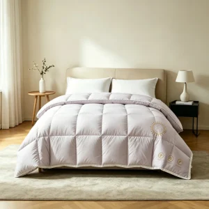 Premium Quality Odorless Washed White Duck Down Duvet Machine Washable Vertical Lining Home Bedding