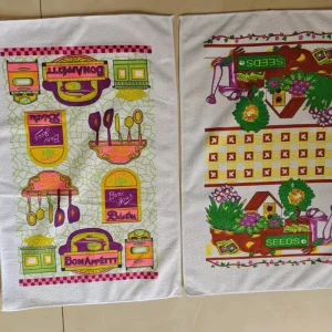 Premium Quality Printed Kitchen Towels Tea Towels 40 * 60cm Cotton Cleaning Cloth