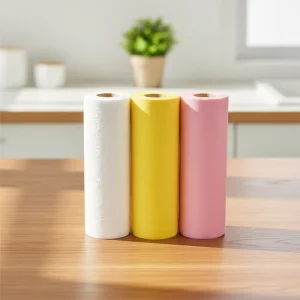 Premium Reusable Bamboo Fiber Filter Fabric Roll Anti Bacteria Lightweight Ultra Absorbent Washable Nonwoven Kitchen Dish Cloth