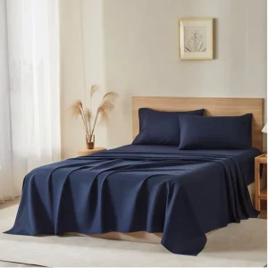 Premium Soft 90GSM Microfiber Bed Sheet Set Modern Minimalist Double Bedding Factory Direct Low MOQ