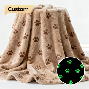 Premium Soft Flannel Luminous Pattern Decorative Glowing Warm Comfortable Bedroom Sofa Throw Blanket Flannel Luminous Blanket