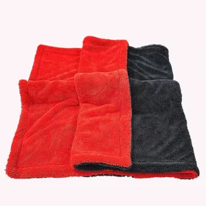 Premium Super Absorbent 60x90cm 1200GSM Microfiber Twisted loop Towel Lint free Vehicle Drying Towel for Car Wash Scratch free