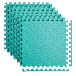 Premium Teal EVA Gym Mat Durable Gym Floor Mats Interlocking Mat Puzzle Mats Custom Color High Density Tiles