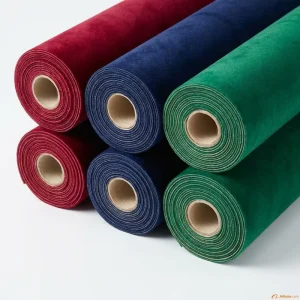 Premium Thick Flocking Fabric Roll for Watch Box Glasses Case Lining Wear Resistant Velvet Flocking Materials