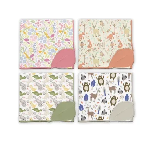 Premium Warm Bamboo Double Layer Baby Soft Quilted Cartoon Pattern Class a Quality Blanket for Newborn Nursery Use