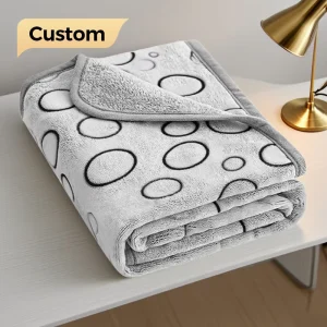 Premium Washable Ultra Soft Cozy Luxury Raschel Blankets Custom Print for Bedroom Living Room