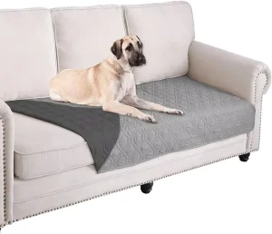 Premium Waterproof Checkered Reversible Dog & Cat Bed Cover Pet Blanket Heavy Duty Furniture Protector for Sofa Couch Bed