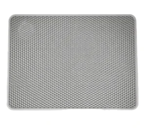 Premium Waterproof EVA Cat Litter Mat Extra Large Double Layer Honeycomb Litter Trapping Mat Scratch Resistant Pet Mat