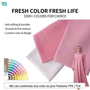 Preparation for Shipment 100% Viscose Rayon Fabric 30S Dye Abaya Fabric Rayon Fabric for Garment