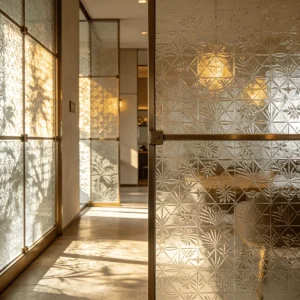 Pressed Glass Super Clear Patterned Glass Sheet for Industrial Decoration Construction Projects Custom Sizes Durable
