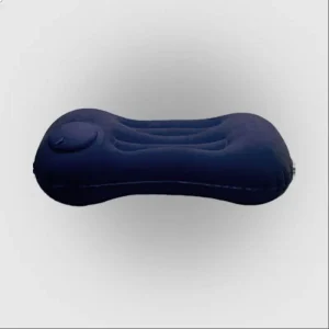 Pressurized Inflatable Neck Support Pillow Thickened Foldable Portable Outdoor Camping Travel Pillow Polyester Material Oblong