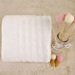 Price 100%polyester Solid Friendly Knit Soft Baby Blanket for Baby Home Decor