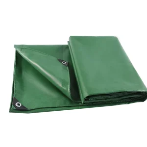 Price 400g Green PVC Coated Tarpaulin Waterproof Rainproof Industrial Fabric Tarps Cover for African Market