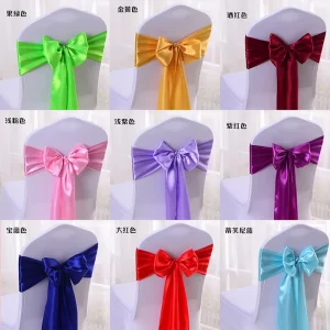 Price Chair Sashes Bow and Wedding Chair Sashes Cover for Wedding Banquet Party Hotel Event