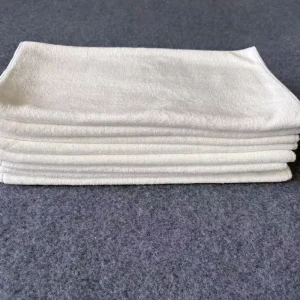 Price Factory Leftover Stock Polyester&polyamide White Towel Custom Embroidery Absorbent Multifunctional White Towel