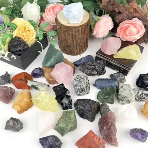 Price Mixed Material Natural Crystal Healing Stones Rough Red Jasper Raw Stone For Sale
