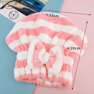Princess Super Absorbent Hair Drying Towel Quick-Drying Thickened Hood for Women with Long Hair Bag Hair Wipe Towel Shower Cap