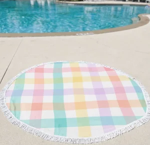 Print Eco Friendly Double Sided Beach Towel Sand Free Quick Dry Turkish Towel Tassels Summer Towel