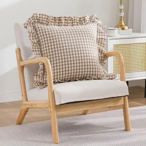 Print Feather Proof Pillow Protector Shaped Soft Decorative Pillow Covers for Bedroom Daily Use