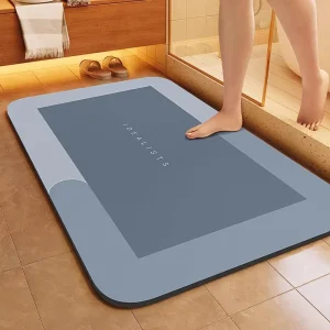 Printed Absorbent Non-Slip Bathroom Entrance Mat Toilet Door Mat Floor Mat