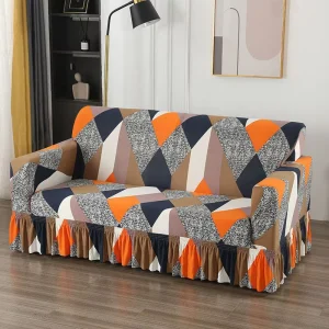 Printed All inclusive Sofa Covers Magic Skirt Sofa Cover l Shape Sofa Cushion Cover Elastic for Living Room