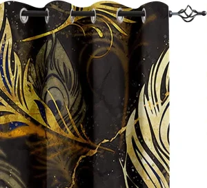 Printed Curtain Fabric Floral Print Custom Curtains Roll for Living Room Bedroom Home House Curtains