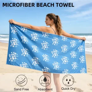 Printed Custom Logo Microfiber Eco Friendly Luxury Striped All Season Modern Child Beach Towels Super Soft Quick Dry