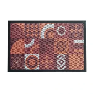 Printed Doormat Rubber TPE Backing Outdoor Welcome Elastic Mesh Door Mat