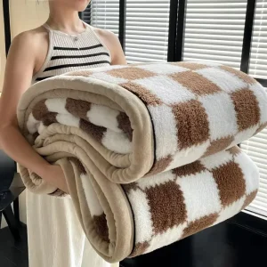 Printed Flannel Blanket Ultra Comfort Soft Plush Bedding for Home Bedroom Sofa Bed Couch Use