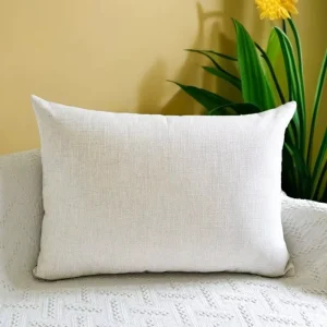 Printed French Pillow Protectors Zippered Long Travel Neck Pillow Covers Soft Dustproof Cushion for Daily Rest Use